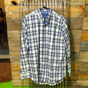 Men's Nautica classic fit sz large plaid shirt